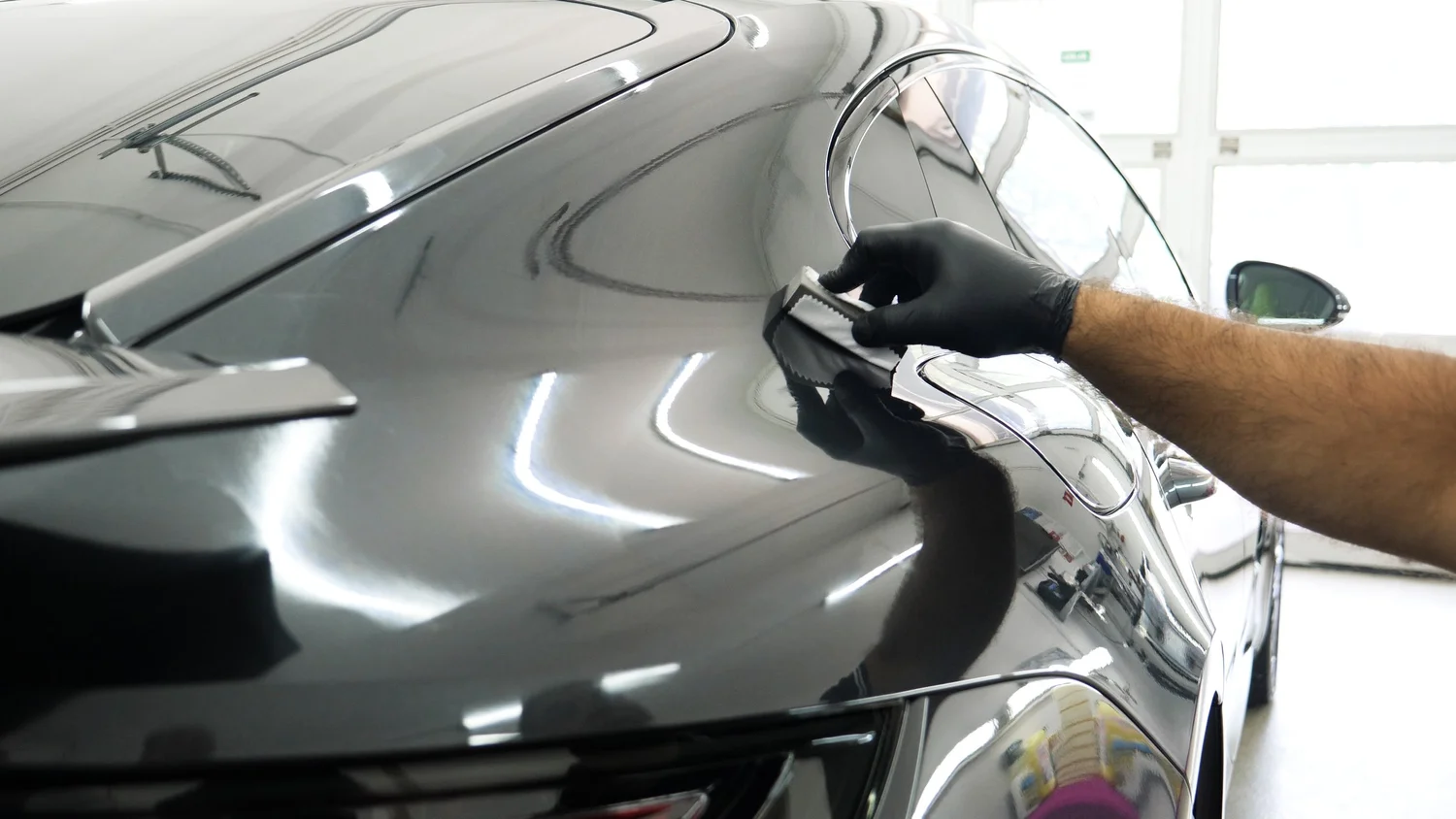 Ceramic coating application